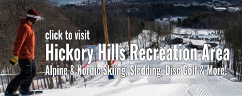 Visit Hickory Hills Recreation Area Alpine & Nordic Skiing, Sledding, Disc Golf & More!